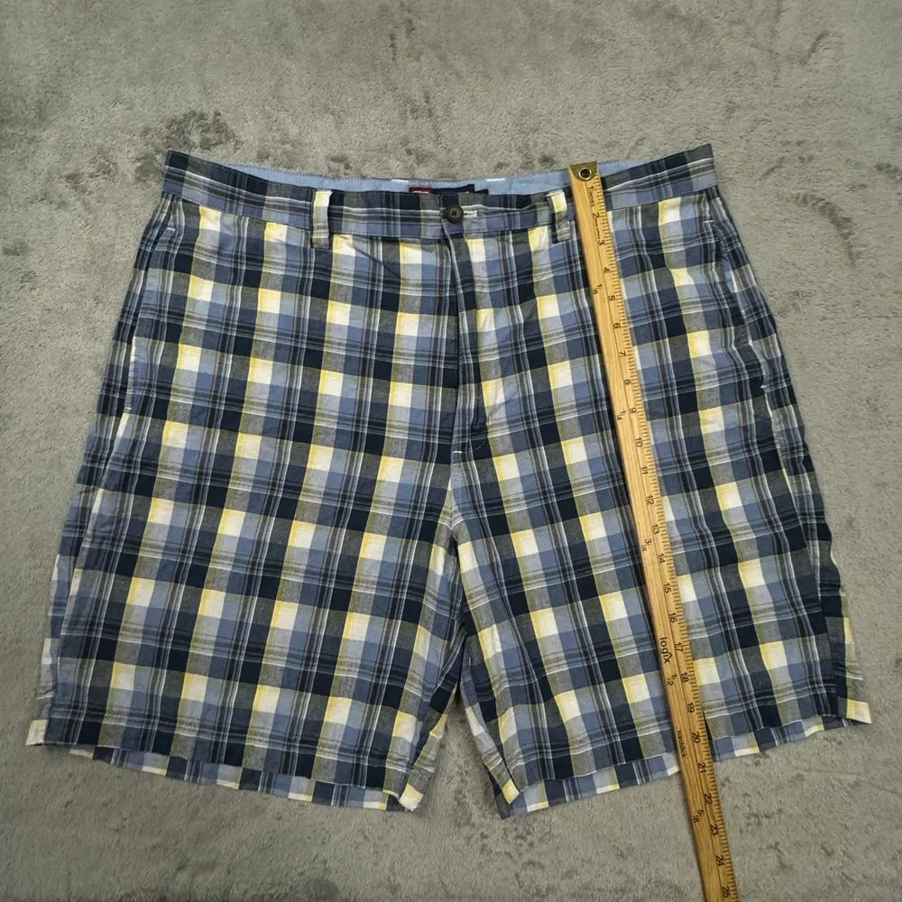 Vintage‎ Chaps Ralph Lauren Shorts Men's Size 40 Plaid Flat Front